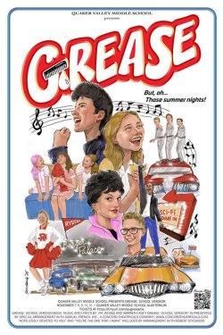 Grease Musical Poster 2025